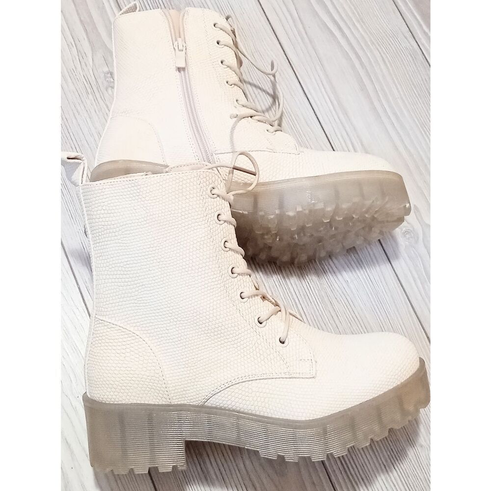 (30-4573) Women's Combat Boots Sz 7 - Picture 7 of 12